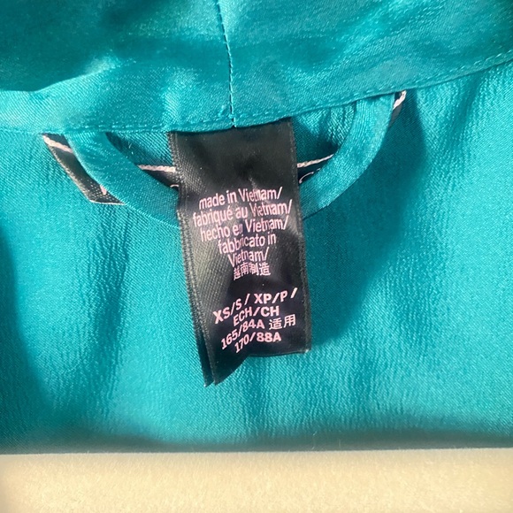 Victoria’s Secret women’s teal robe lace details small fairycore whimsy glam - Picture 5 of 8